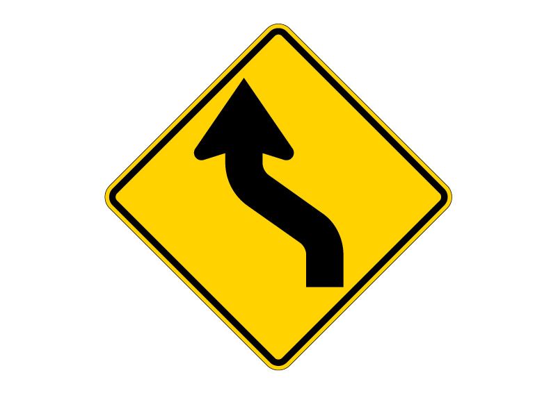 Reverse Turn Symbol Sign