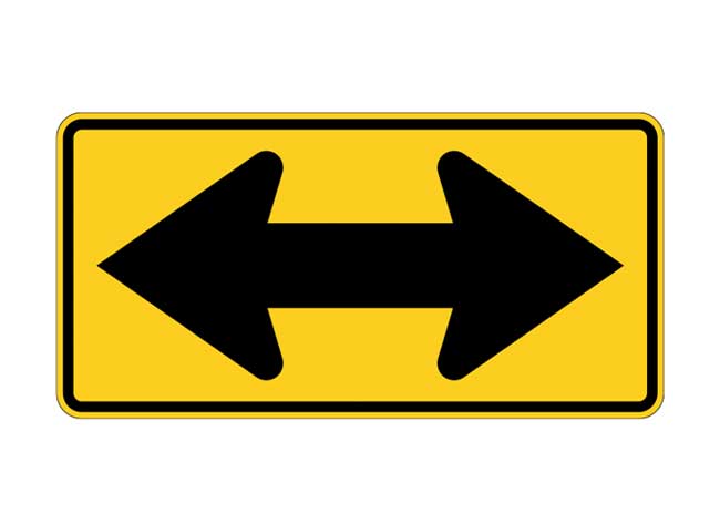 Two Direction Large Arrow