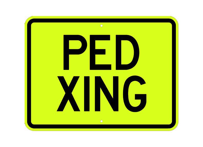 Pedestrian crossing Sign