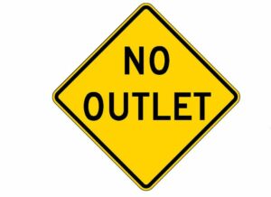 No Outlet Sign