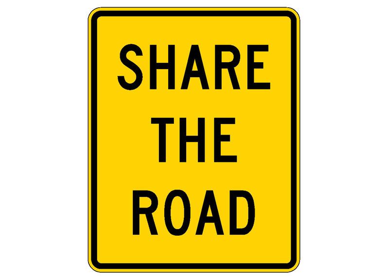 Share The Road Sign