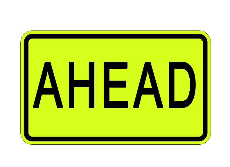 Ahead sign