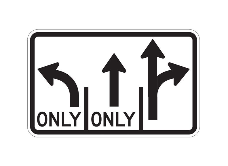 Picture of R3-8T Advance Intersection Lane Control
