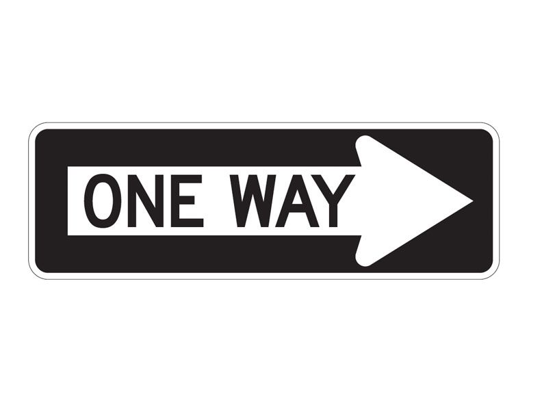 Picture of R6-1R One Way Right