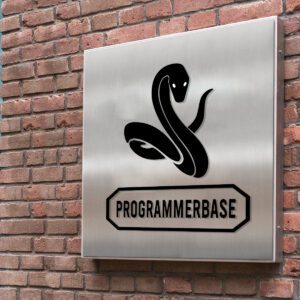 Aluminum Signs with a snake