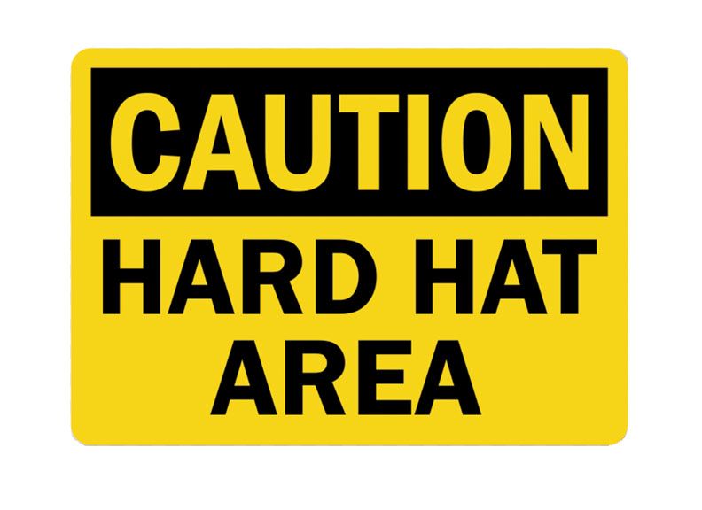 Picture of GS-Caution Hard Hat Area