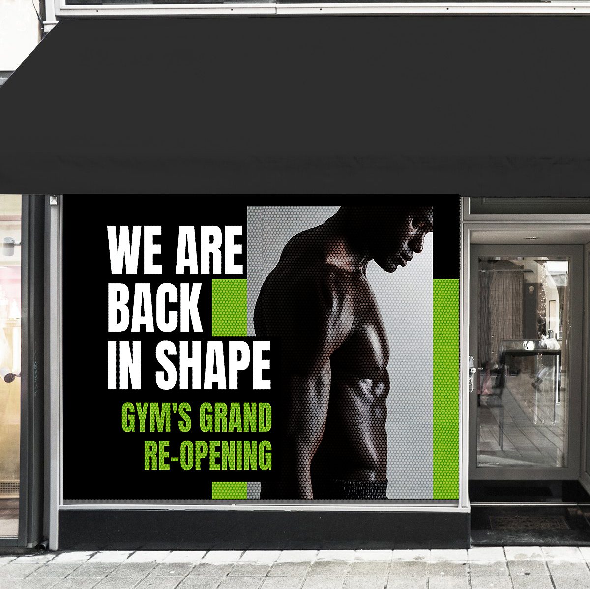 Perforated window decals printed with UV ink