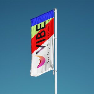 Colorful VIBE rectangle flag banner