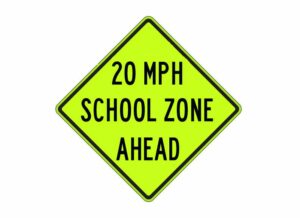 S4-5a School Speed Zone Ahead