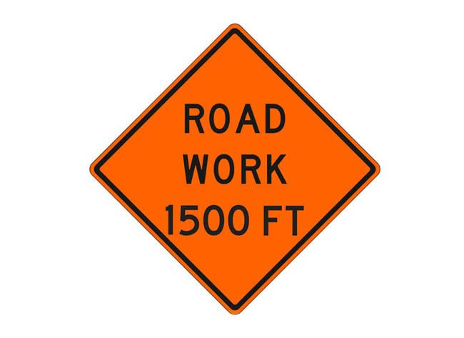 W20-1a Road Work 1500 FT