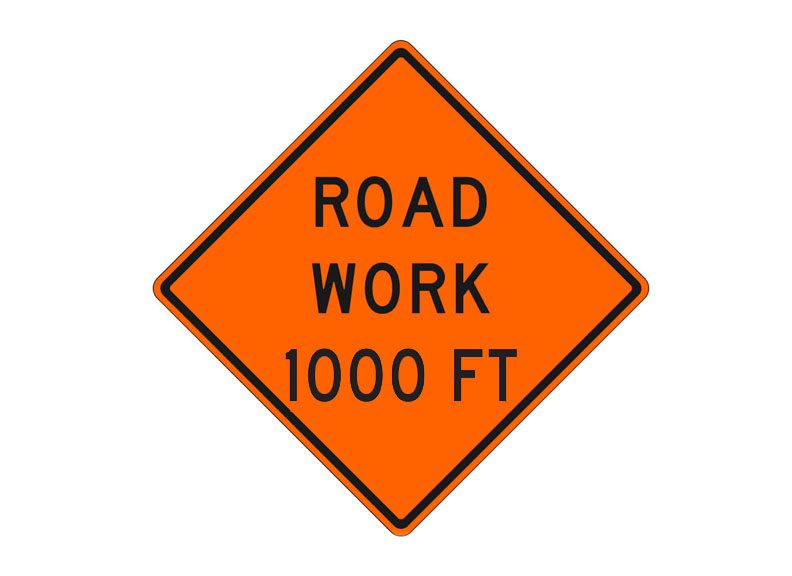 W20-1b Road Work 1000 FT