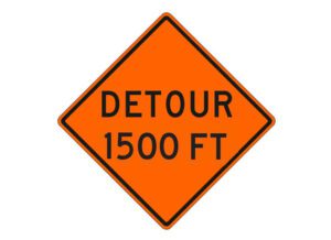 W20-2a Detour 1500 FT