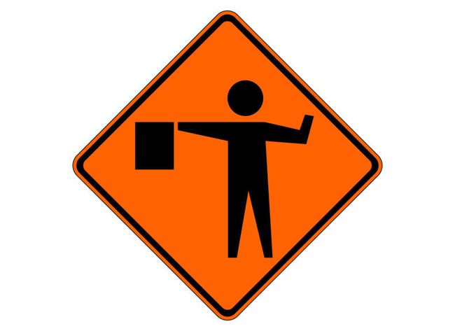 W20-7a Flagger Symbol