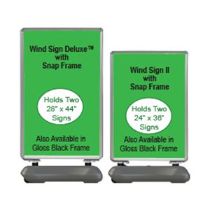 Wind Sign w/Snap Frame